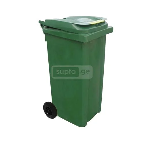 პლასტმასის ნაგვის ურნა ბორბლებზე 240ლ